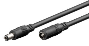 GOOBAY καλώδιο προέκτασης τροφοδοσίας 71401, 5.5x2.5mm, 3m, μαύρο