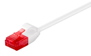 GOOBAY καλώδιο δικτύου 71549, CAT 6 U/UTP, slim, copper, 250MHz, 0.15m, λευκό