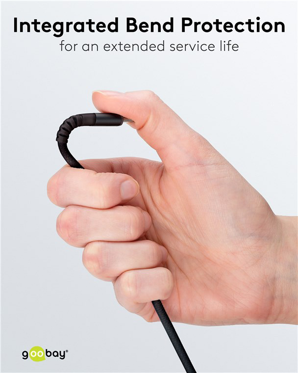 GOOBAY καλώδιο USB-C 73954, 60W, 480Mbps, 2m, μαύρο - Image 4