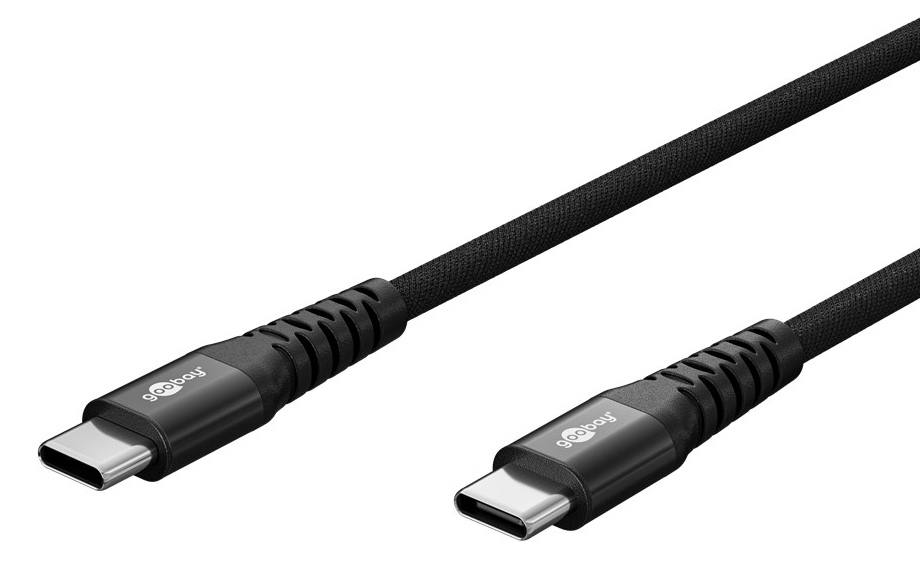GOOBAY καλώδιο USB-C 73955, 60W, 480Mbps, 3m, μαύρο