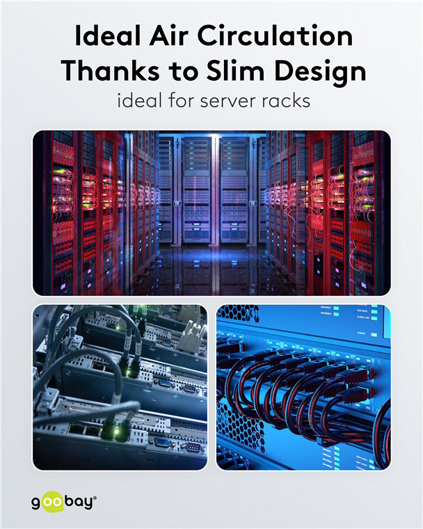 GOOBAY καλώδιο δικτύου 74222, CAT 6A U/UTP, slim, copper, 10Gbps, 1m, γκρι - Image 6