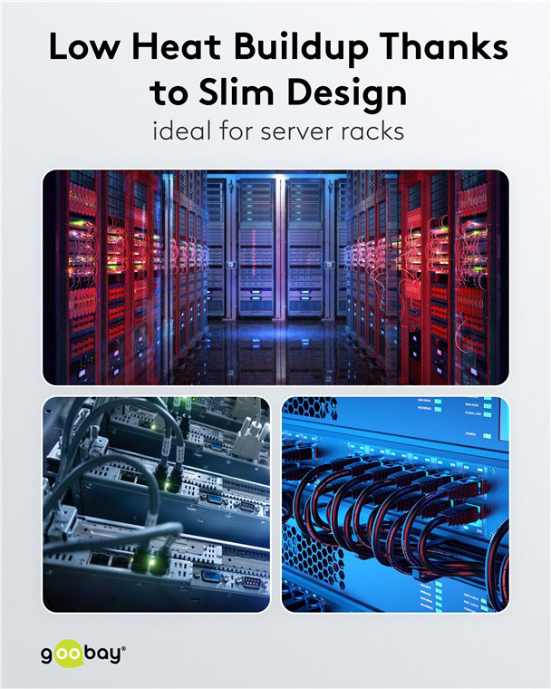 GOOBAY καλώδιο δικτύου 74239, CAT 6A U/UTP, slim, copper, 500MHz, 5m, μαύρο - Image 6