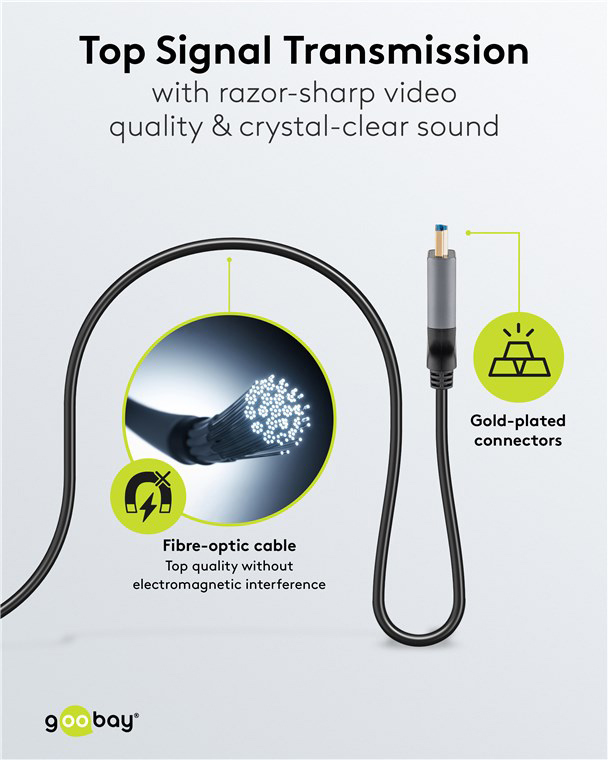 GOOBAY καλώδιο HDMI 2.1 76277 με Ethernet, 8K/60Hz, 48 Gbps, 40m, μαύρο - Image 4