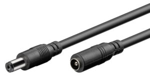 GOOBAY καλώδιο προέκτασης τροφοδοσίας 76671, 5.5x2.1mm, 5m, μαύρο