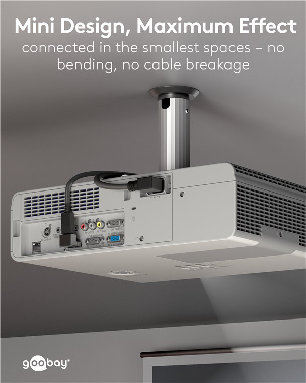 GOOBAY αντάπτορας DisplayPort 77129, 8K/144Hz, γωνιακός, μαύρος - Image 2