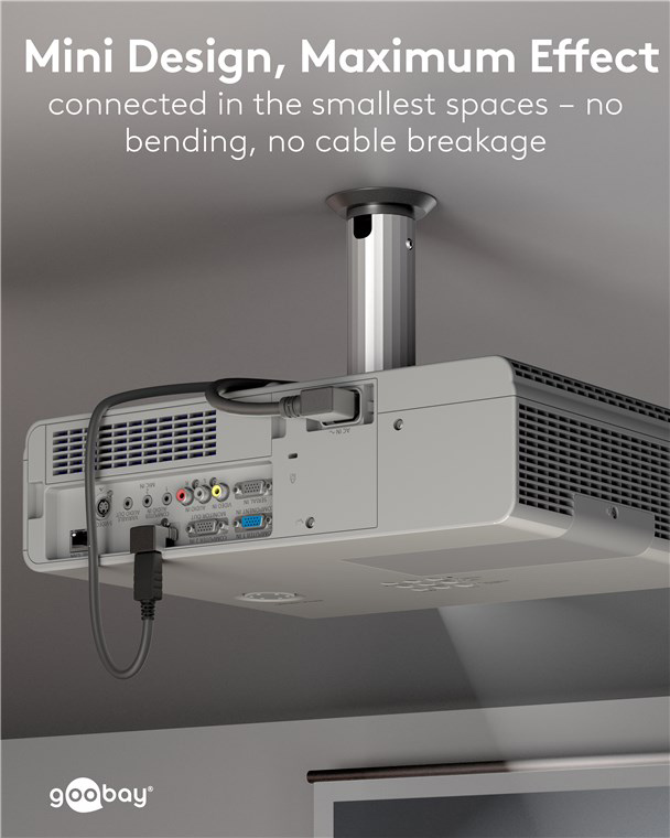 GOOBAY αντάπτορας DisplayPort 77130, 8K/144Hz, γωνιακός, μαύρος - Image 2