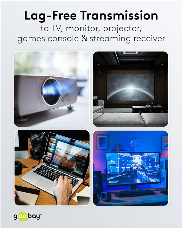 GOOBAY αντάπτορας DisplayPort 77130, 8K/144Hz, γωνιακός, μαύρος - Image 4