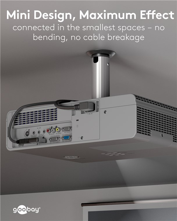 GOOBAY αντάπτορας DisplayPort 77131, 8K/144Hz, γωνιακός, μαύρος - Image 2