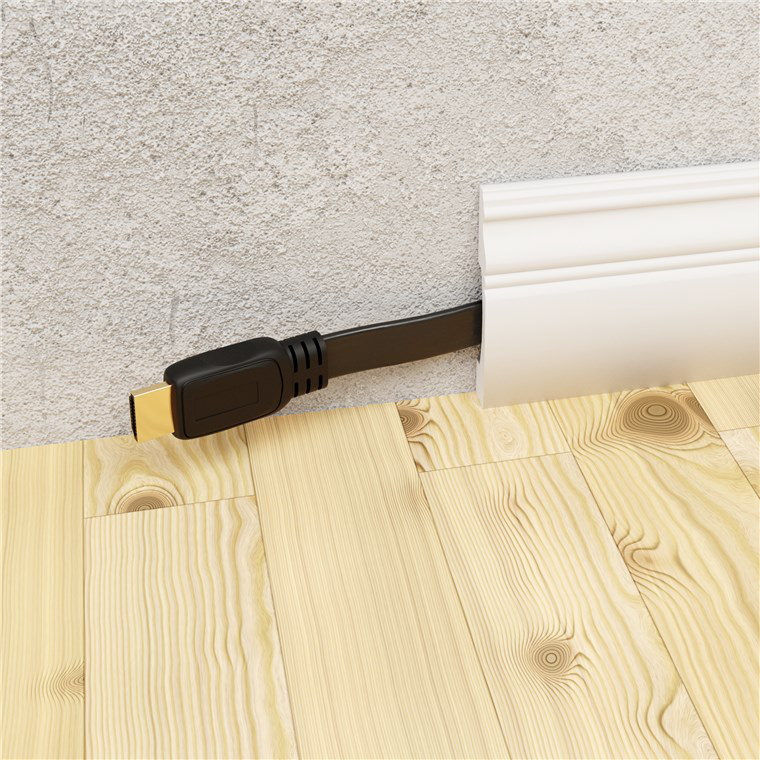 GOOBAY καλώδιο HDMI 77133 με Ethernet, flat, 8K/60Hz, 48 Gbps, 1m, μαύρο - Image 2