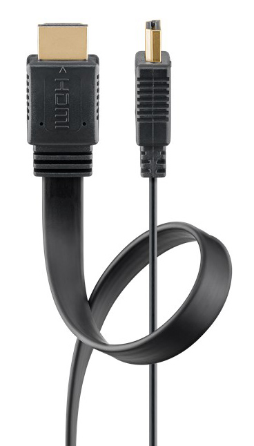 GOOBAY καλώδιο HDMI 77134 με Ethernet, flat, 8K/60Hz, 48 Gbps, 1.5m, μαύρο - Image 4