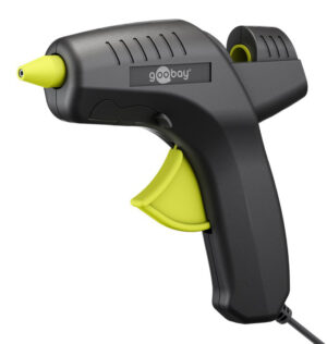 GOOBAY πιστόλι θερμοκόλλησης σιλικόνης 77824 με 2x ράβδους σιλικόνης 11mm, 80W, μαύρο