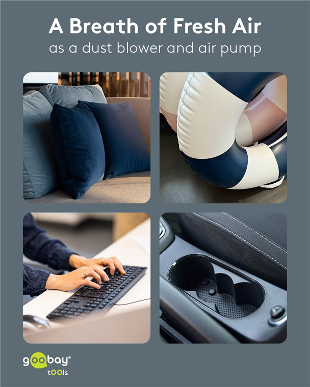 GOOBAY ηλεκτρικό air duster 77831 με φακό, 180W, 6000mAh, μαύρο - Image 8