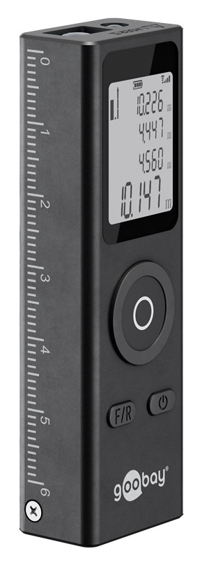 GOOBAY laser μετρητής απόστασης 77834, επαναφορτιζόμενος, έως 30m