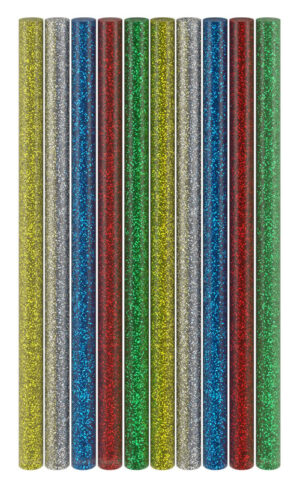 GOOBAY ράβδοι σιλικόνης 77855, Φ11mm x 200mm, glitter διάφορα χρώματα, 10τμχ