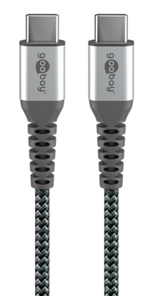 GOOBAY καλώδιο USB-C 79559, 60W, 480Mbps, 0.15m, μαύρο