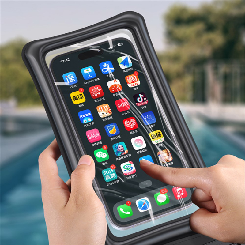 USAMS αδιάβροχη θήκη smartphone US-YD011, έως 7", IPX8, λευκή - Image 3