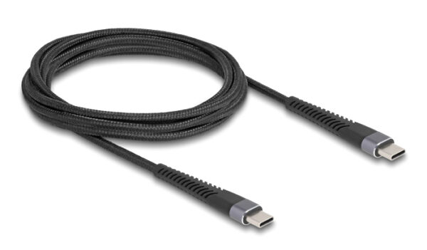 DELOCK καλώδιο USB-C 81125, 60W, 480Mbps, 2m, μαύρο - Image 2