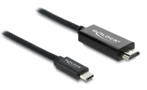 DELOCK καλώδιο USB-C σε HDMI 81704, 4K/60Hz, 2m, μαύρο