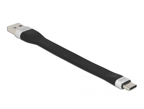DELOCK καλώδιο USB 3.2 σε USB-C 85771, 15W, 5Gbps, FPC, 13.5cm, μαύρο - Image 2