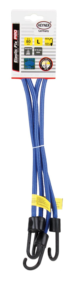 HEYNER ελαστικός ιμάντας πρόσδεσης φορτίου 881180, 80cm, 2τμχ - Image 3