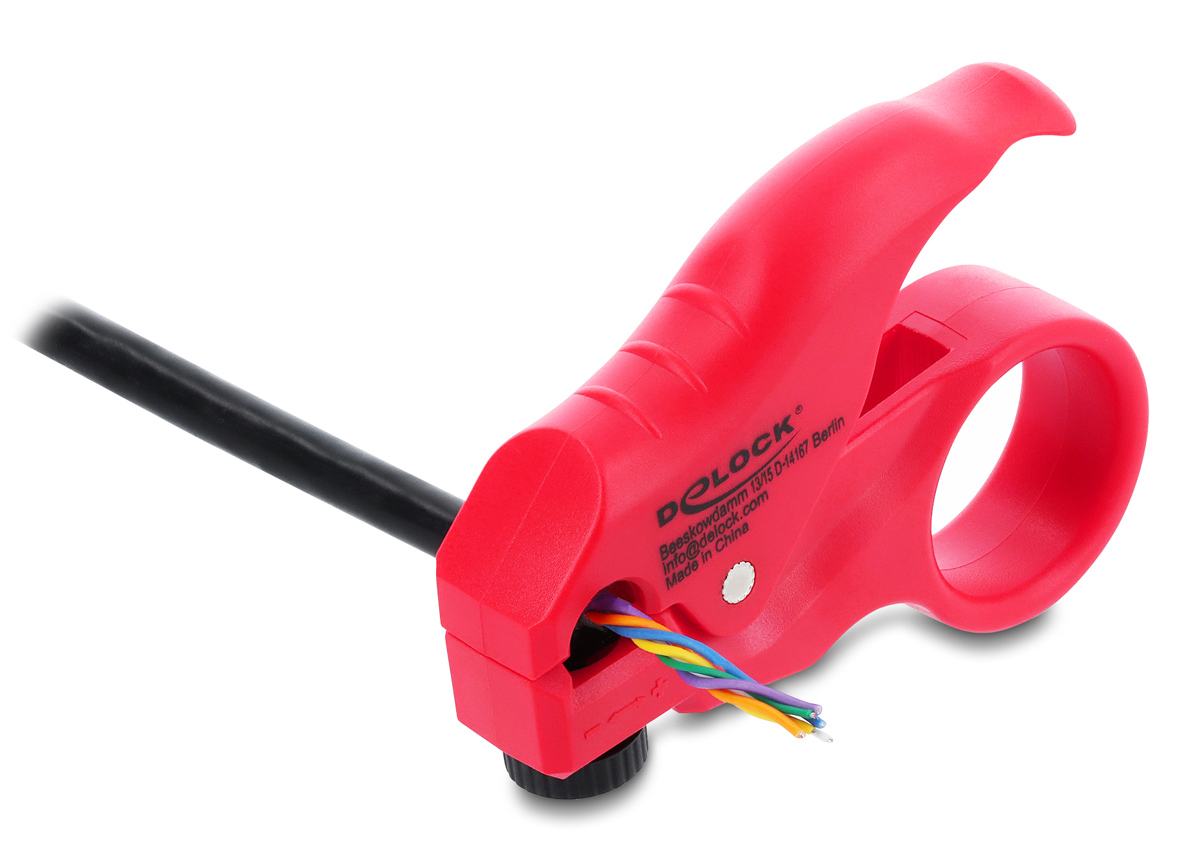 DELOCK εργαλείο απογύμνωσης καλωδίων δικτύου 90996, ρυθμιζόμενη λεπίδα - Image 2