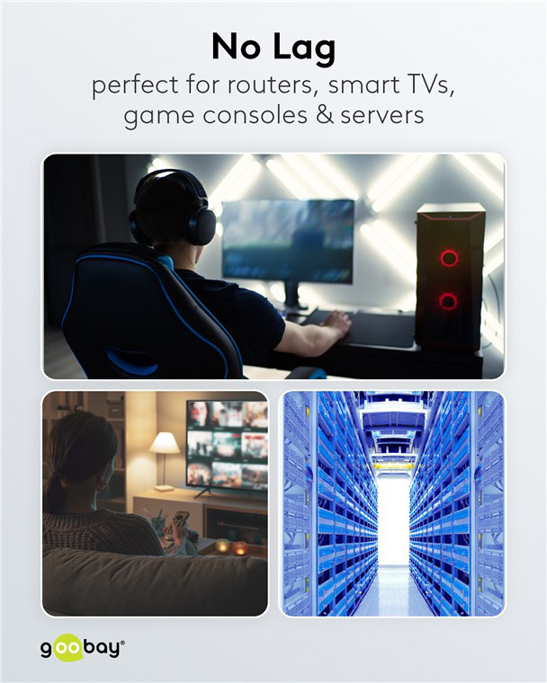 GOOBAY καλώδιο δικτύου 91093, CAT 7 S/FTP, copper, 500MHz, 2m, λευκό - Image 7