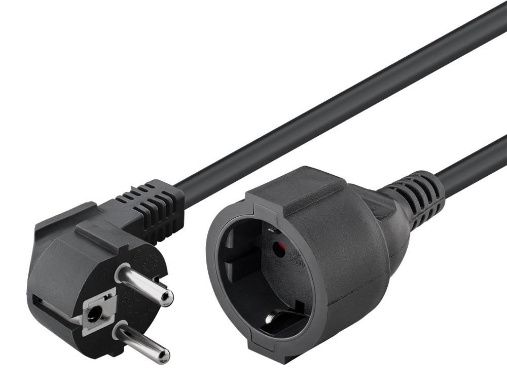 GOOBAY μπαλαντέζα προέκταση ρεύματος 93094, schuko, 3x 1.5mm², 5m, μαύρη