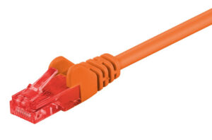 GOOBAY καλώδιο δικτύου 95259, CAT 6 U/UTP, CCA, 250MHz, 0.50m, πορτοκαλί