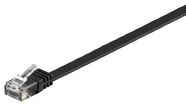 GOOBAY καλώδιο δικτύου 95385, CAT6 U/UTP, flat, copper, 20m, μαύρο - Image 3
