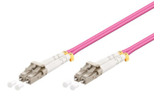 GOOBAY καλώδιο οπτικής ίνας LC-UPC 95934, Multimode OM4, 1m, βιολετί