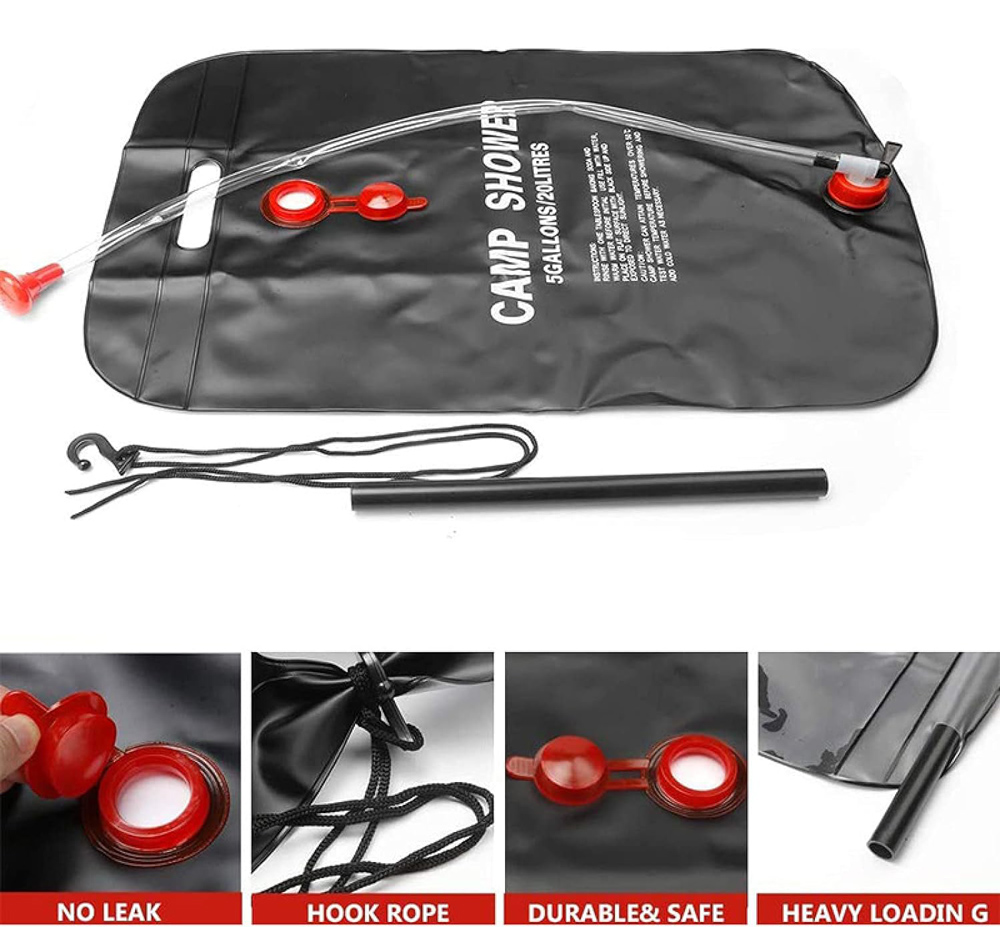 Φορητή ντουζιέρα για camping AG242, 20L - Image 5