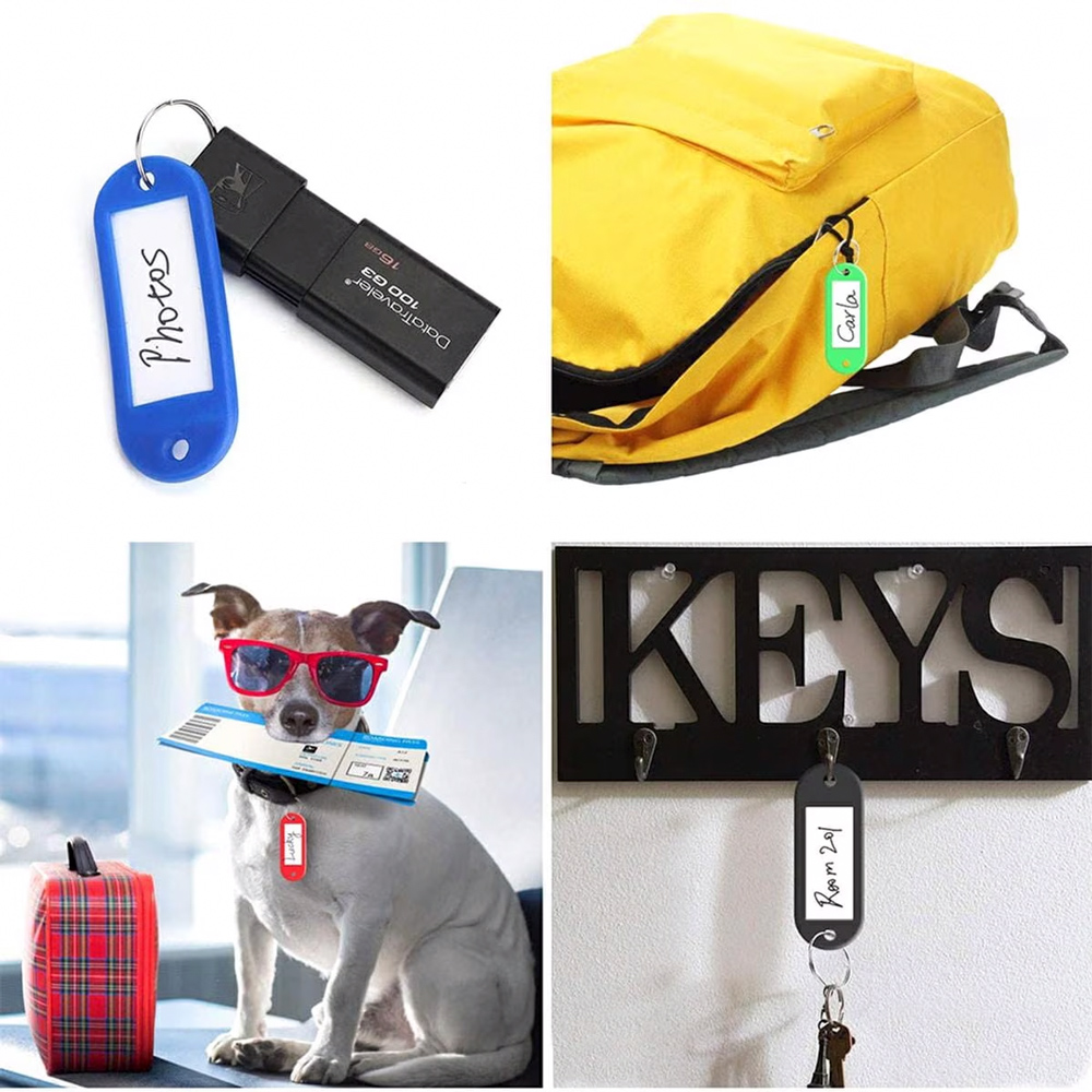 Μπρελόκ κλειδιών με ετικέτα AG739, διάφορα χρώματα, 100τμχ - Image 2