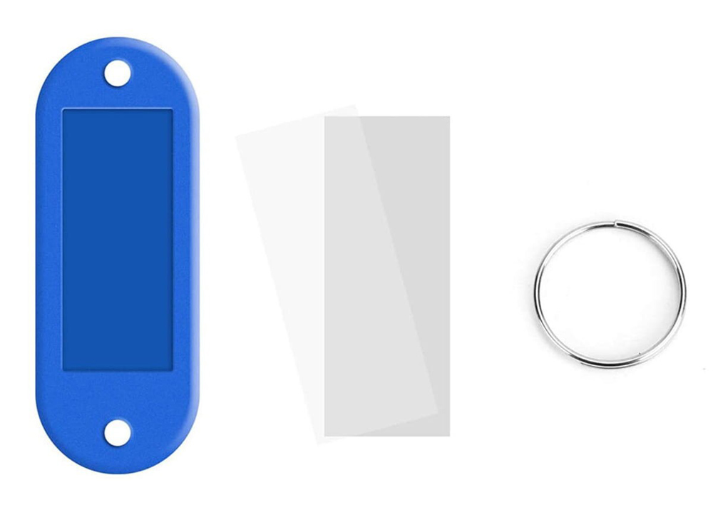 Μπρελόκ κλειδιών με ετικέτα AG739, διάφορα χρώματα, 100τμχ - Image 4