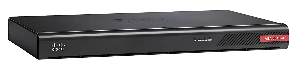 CISCO used ASA5516-X with FirePOWER services, 8GE Data, 1GE Mgmt, AC, 3DES/AES