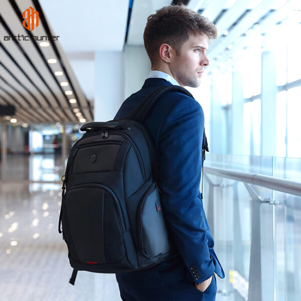 ARCTIC HUNTER τσάντα πλάτης B00341 με θήκη laptop 15.6", 30L, μαύρη - Image 5