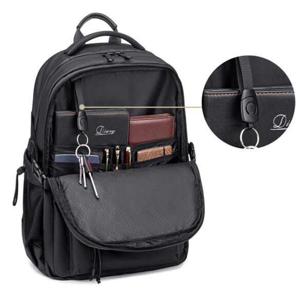 ARCTIC HUNTER τσάντα πλάτης B00531 με θήκη laptop 15.6", 25L, μαύρη - Image 3