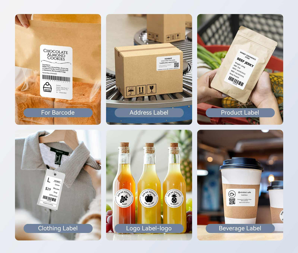 NIIMBOT smart θερμικός εκτυπωτής ετικετών B31, 203dpi, Bluetooth, μπλε - Image 5