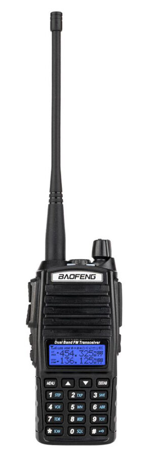 BAOFENG ασύρματος πομποδέκτης UV-82, VHF/UHF, 8W, μαύρος
