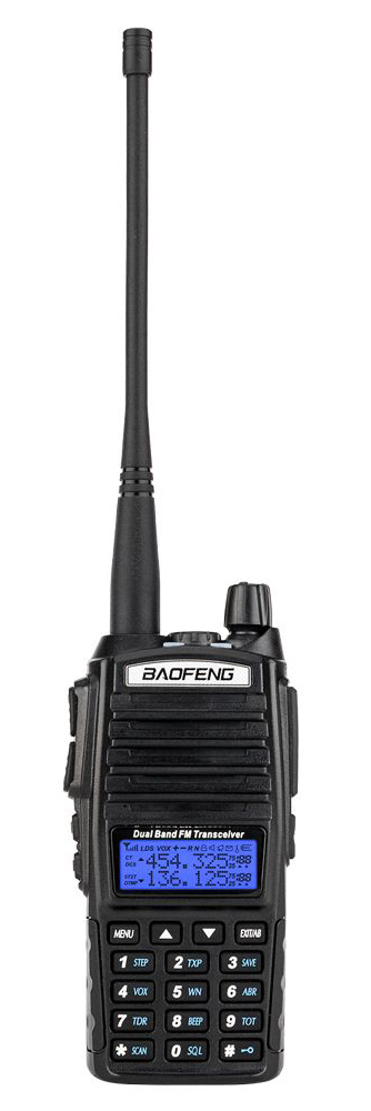 BAOFENG ασύρματος πομποδέκτης UV-82, VHF/UHF, 8W, μαύρος