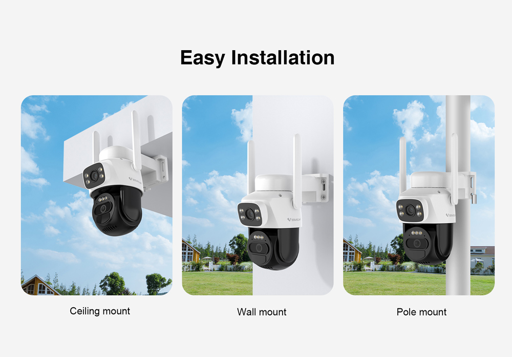 VSTARCAM smart ηλιακή κάμερα BG622DR, dual lens, 2MP, 4G, SD, PTZ, IP66 - Image 5