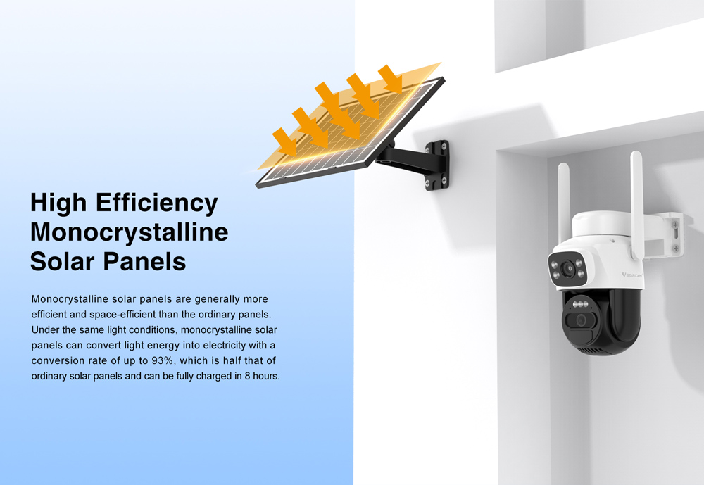 VSTARCAM smart ηλιακή κάμερα BG622DR, dual lens, 2MP, 4G, SD, PTZ, IP66 - Image 11