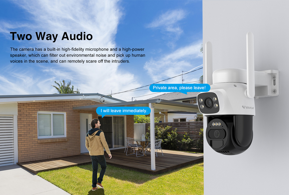 VSTARCAM smart ηλιακή κάμερα BG622DR, dual lens, 2MP, 4G, SD, PTZ, IP66 - Image 13