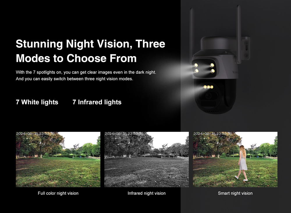 VSTARCAM smart ηλιακή κάμερα BG622DR, dual lens, 2MP, 4G, SD, PTZ, IP66 - Image 14