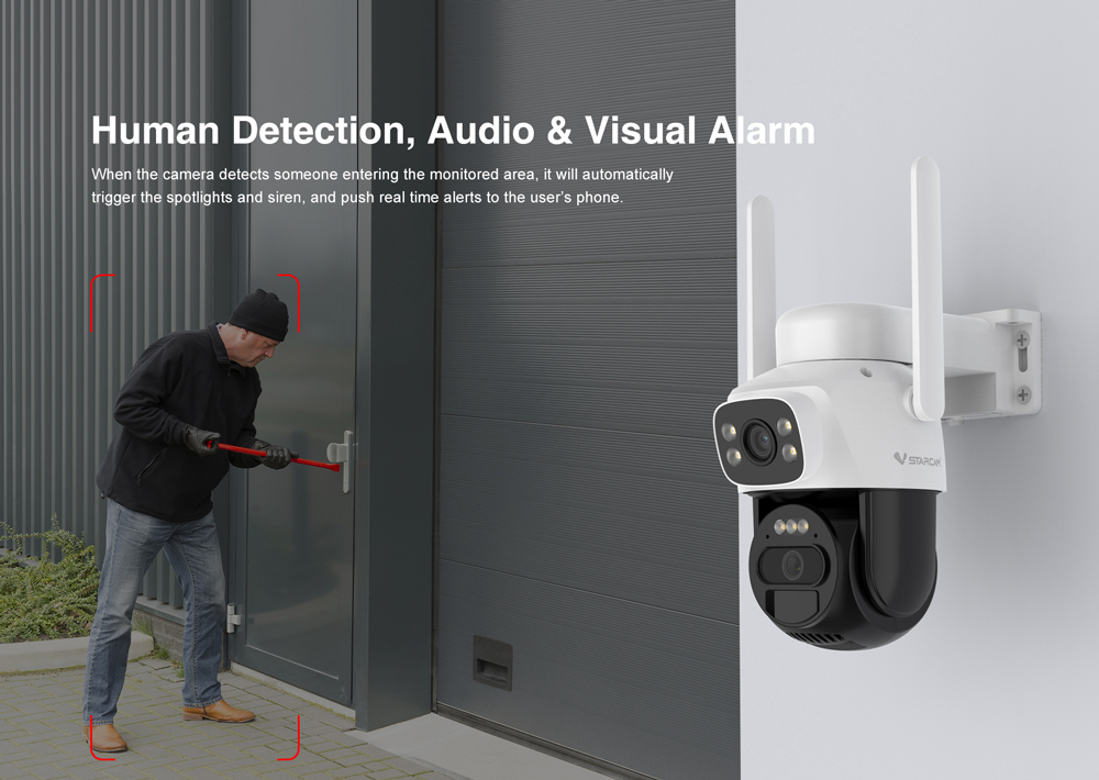 VSTARCAM smart ηλιακή κάμερα BG622DR, dual lens, 2MP, 4G, SD, PTZ, IP66 - Image 15