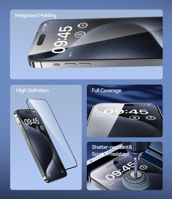 USAMS tempered glass US-BH864 για iPhone 15 Plus, 0.33mm - Image 3