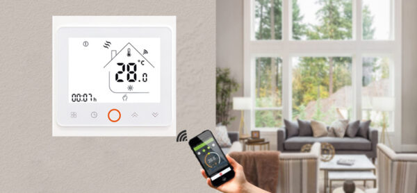 Smart θερμοστάτης αερίου BHT-002-GCLW, WiFi, χωνευτός, λευκός - Image 2