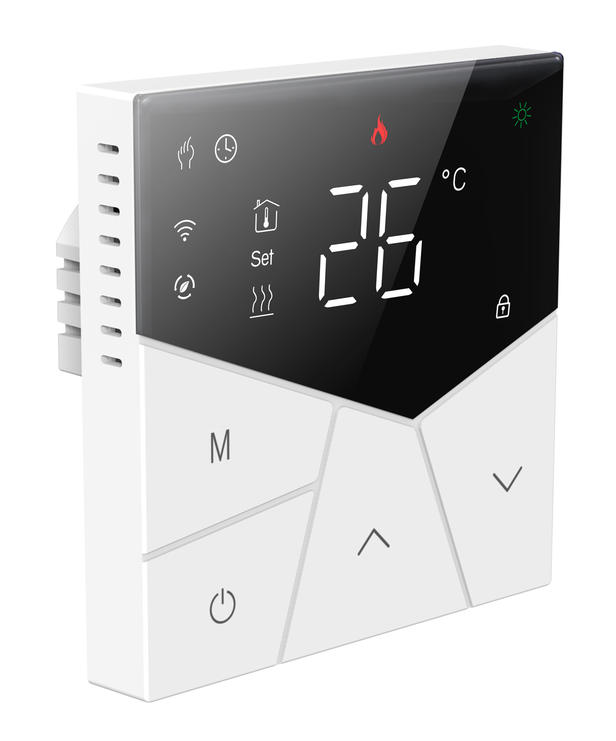 Smart θερμοστάτης πετρελαίου BHT-15GBLW, WiFi, χωνευτός, μαύρος - Image 3