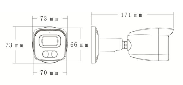LONGSE IP κάμερα BMSAFG200WH, 2.8mm, 2MP, αδιάβροχη IP67, PoE - Image 4