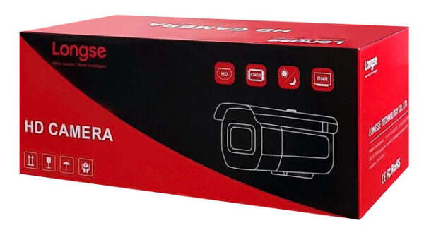 LONGSE IP κάμερα BMSCFG400 με μικρόφωνο, 2.8mm, 4MP, αδιάβροχη IP67, PoE - Image 4