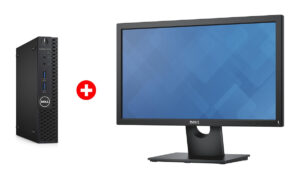 DELL PC OptiPlex 3050 Micro, Refurbished Grade A Repainted, i5-7500T, 8/256GB M.2, με οθόνη E2016H GB